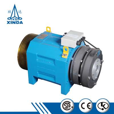 Gearless elevator motor DC110V 3 phase elevator gearless traction machine with 20 poles